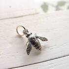 Sterling Silver Bee Charm Realistic 925