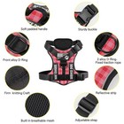 Service Dog Harness  Reflective Dog Vest Harness With 5 Pcs Patches  Adjustab   