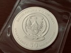 Rwanda African Rhino 1oz Silver  999 Coin Bu Mint Sealed 2012