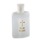 4 Oz Capacity Empty Travel Holy Water Bottle With Gold Toned Lettering 3 Pack