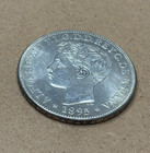 1 Peso 1895 Puerto Rico Alfonso Xiii