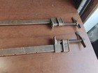 Lot Of 2 Vintage 30  Pre  Jorgensen  6030 Cast Iron Bar Clamps Heavy Duty U s a 