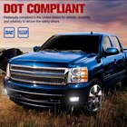 Fieryred Led Fog Light  Compatible W  Tahoe And Yukon  Bumper Placement  Black