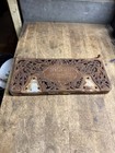 Antique Koken Barber Shop Chair Footrest Foot Rest Plate Ornate Cast Iron Parts