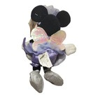 Disney Store Sugar Plum Minnie Mouse Bean Bag Plush Toy Fairy Wand Purple 9  New