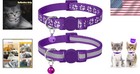 Reflective Kitten Collar With Bell - Breakaway Safety For 2-6   2 Pack 