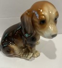 Vintage 6    Shiny Ceramic Dog  Ceramic Beagle Dog  Animal Ceramic Made In Japan