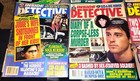 Inside Detective Magazine Lot Of Six Vintage Issues 1990s Smut Sleeze Vg - Vf