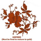 Flowers Gold Style C Overglaze Ceramic Decals