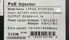 Lts Gigabit Poe Injector Adapter Single Port  Power Over Ethernet  60w 48v Dc