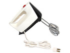Hamilton Beach Scovill Mixette Hand Mixer Model 87  3 Speed White Black Box 1966