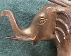 Antique Indian Handcrafted Brass Engraved Design Elephant  Figurine Statue