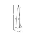 Black Metal Extra Large Free Standing Adjustable Display Stand Scroll Easel With
