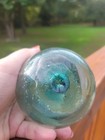 Vintage Japanese Glass Fishing Floats Green Blue Purple Glossy Finish