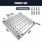 Bzbmgmo 8x8x0 8  Mic 6 Aluminum Fixture   Sacrificial Plate  Mini Pallet  1 4-20