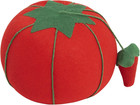 Large Tomato Pin Cushion With Strawberry Emery - 4 Inch Sewing Pincushion  Ho   