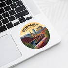 Birmingham Uk Vintage Travel Sticker Die Cut Waterproof Vinyl Laptop Decal