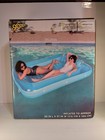 Inflatable Pool Float Suntan 85  X 57  250 Lbs Capacity Sloosh Blue New In Box