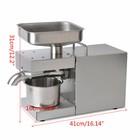Commercial Automatic Oil Press Machine Cold   Hot Oil Maker Oil Extractor 110v