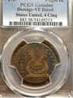 1787 Fugio Cent 1c States United  Four 4 Cinq Pcgs Genuine Damage Very Fine Det 
