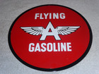 Flying Gasoline  Porcelain Enamel Heavy Metal Sign 30 Inches Double Side