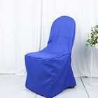50 Royal Blue Polyester Banquet Chair Covers Wedding Party Reception Decorations