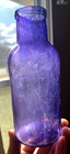 Nice Amethyst Skilton Foote   Co  Bunker Hill Pickles Bottle 1880 s Era Dug L  k