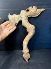 Ancient Near Eastern Bronze Rare Axe With Wild Animal Figure  Circa 200-250bc