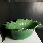 Appolia Leaves Flower Bakeware Serving Dish Bowl Green 0702350 France 13 5x4 5 