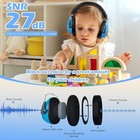 Kids Noise Reduction Earmuffs Hearing Protection Foldable Sensory Nrr 21db