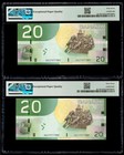 Canada          2004 - Two Consecutive  20 Ezi - Pmg Superb Gem Unc 67 Epq