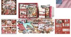 Deluxe Christmas Scrapbooking Kit  A6 Journal   Stickers For Holiday Crafting