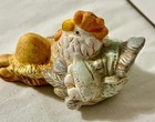 6 Vintage Porcelain Chickens In Various Poses 1950s Cute Sculptures