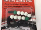Bead Counter - Golf Stroke   Score Counting Beads With Clip New Pro Active