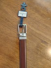 Men s Saddlebred Brown black Synthetic Leather Reversible Belt  Size  l  38  Nwt