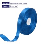 Satin Ribbon 3 4 Inch X 100 Yards Blue Single Face Polyester Satin Ribbon