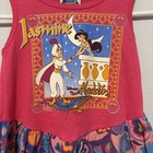 Disney Aladdin And Jasmine Girls Dress Size 4 Pink Colorful Vintage Sleeveless