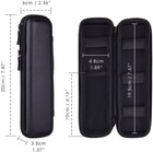 Kuuqa Black Pencil Case Eva Hard Shell Pen Case Holder For Executive Fountain An