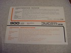 Vintage Ducati 900 Ss Super Sport Original Color  Brochure