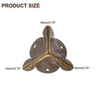 32pcs 19mm Decorative Box Corner Cover Corner Protector Bronze