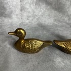 Vintage Brass Duck Set Cottagecore Small 