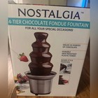 Nostalgia 4 Tier Electric Chocolate Fondue Fountain Machine Stainless Steel