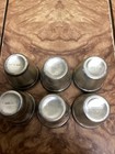 6 Antique Victorian Dutch Silver Shots Cups Victorian Scene 3d Figural Engraved 