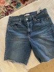 Signature By Levi Strauss   Co  Heritage High Rise Bermuda Denim Shorts 16 W33