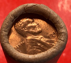 1945-d Lincoln Wheat Cent Penny Roll Gem Red  Uncirculated Sealed Old Bank Wrap