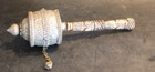 Tibetan Buddhism Handheld Sliver Prayer Wheel W  Scroll 10 