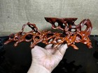 Wood Display Stand Easel  Made Of Padauk  Handmade Sculpture  Core Wood  Size 1 