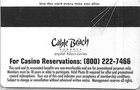 Crystal Palace Casino cable Beach Resort - Nassau  Bahamas - 7a Issue  details 