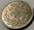 1922 Chile  1 Un Peso Silver Hg