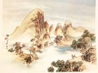 Vintage Set Of 4 Beautiful Framable Chinese Scenic Prints Famous Chinese Artists